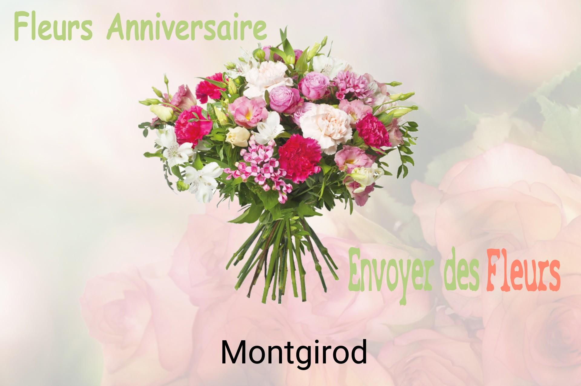 Bouquet de fleurs d’anniversaire livré à Montgirod