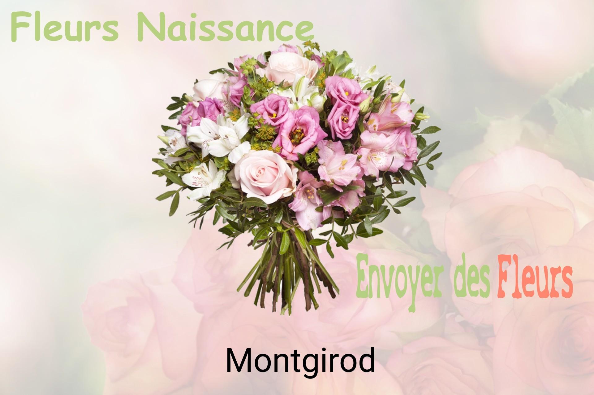 Bouquet de fleurs de naissance livré à Montgirod